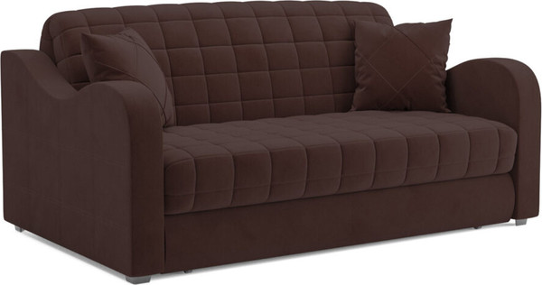 Изображение товара Диван Mebel-Ars Аккордеон Барон №4 ППУ 180x200 (велюр шоколад HB-178/16)