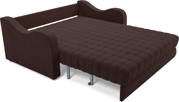 Изображение товара Диван Mebel-Ars Аккордеон Барон №4 ППУ 180x200 (велюр шоколад HB-178/16)