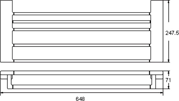 Изображение товара Полка для полотенца Rose RG1808H (черный)