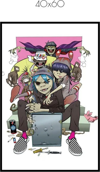 Изображение товара Постер Citydecor Gorillaz 1 (40x60)