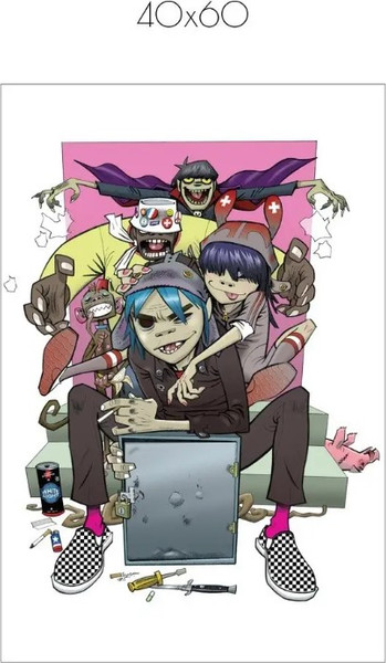Изображение товара Постер Citydecor Gorillaz 1 (40x60)