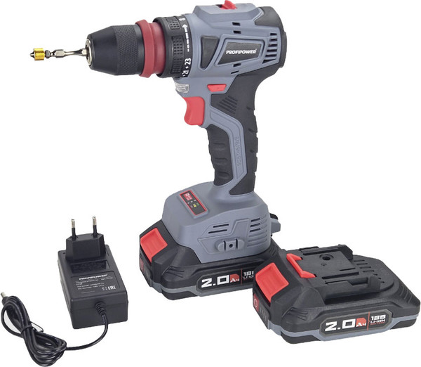 Изображение товара Аккумуляторная дрель-шуруповерт Profipower MKBL-18BM / T0057