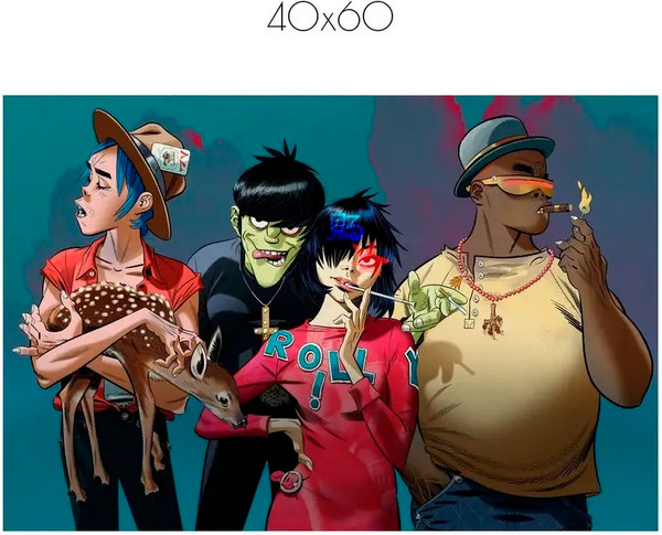 Изображение товара Постер Citydecor Gorillaz 2 (40x60)