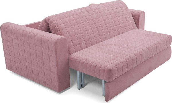 Изображение товара Диван Mebel-Ars Аккордеон Барон №5 ППУ 120x200 (велюр пудра НВ-178/18)