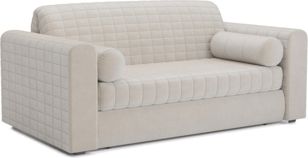 Изображение товара Диван Mebel-Ars Аккордеон Барон №5 ППУ 155x200 (бархат бежевый Star Velvet 6 Light Beige)