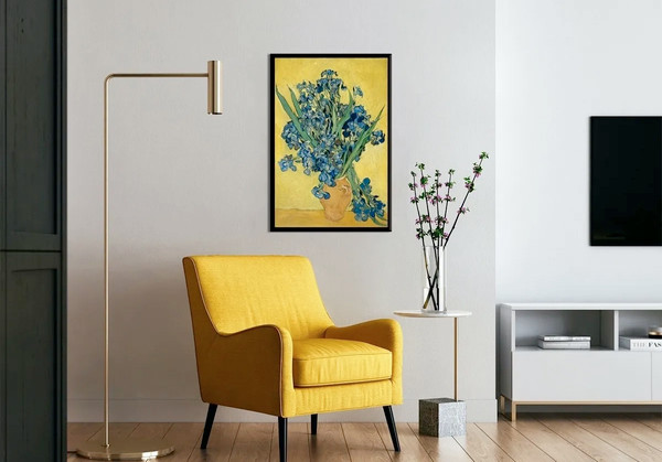 Изображение товара Постер Citydecor Ваза с ирисами на желтом фоне. Винсент ван Гог (40x60)