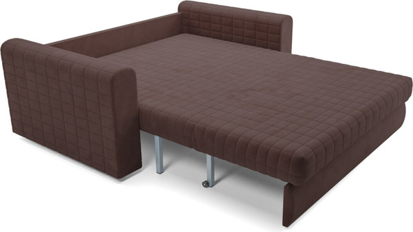 Изображение товара Диван Mebel-Ars Аккордеон Барон №5 ППУ 155x200 (велюр молочный шоколад НВ-178/13)