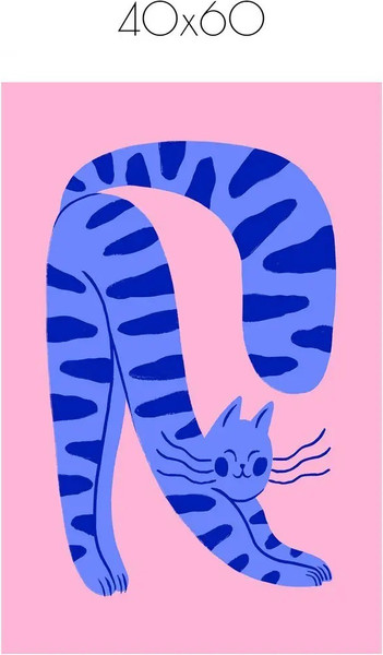 Изображение товара Постер Citydecor Котик 3 (40x60)