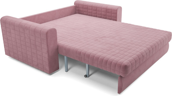 Изображение товара Диван Mebel-Ars Аккордеон Барон №5 ППУ 180x200 (велюр пудра НВ-178/18)