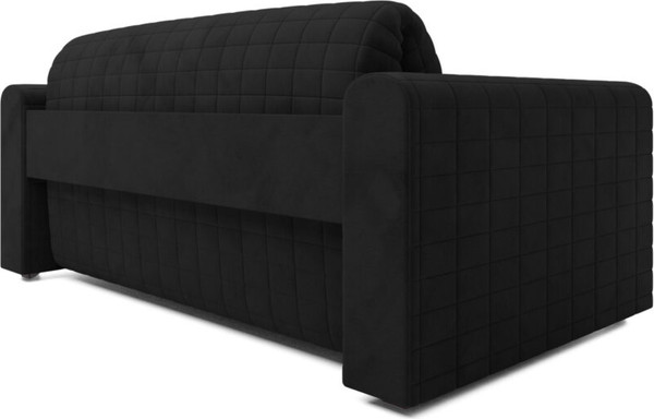 Изображение товара Диван Mebel-Ars Аккордеон Барон №5 ППУ 180x200 (велюр черный HB-178/17)