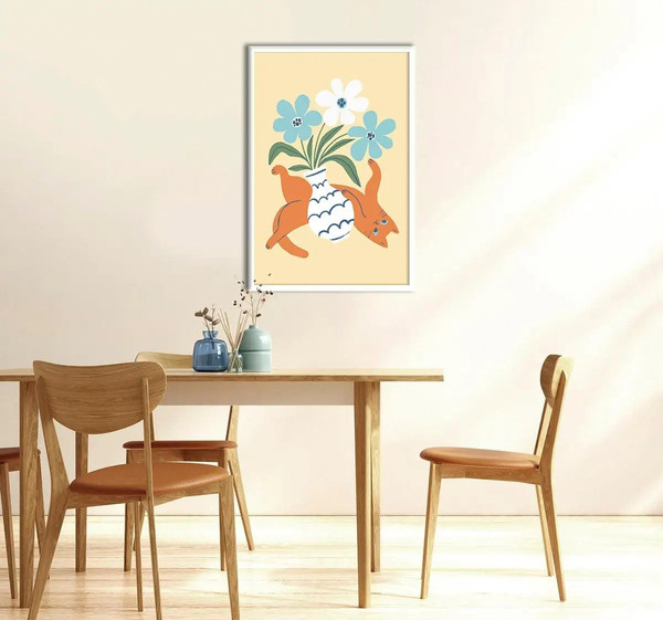 Изображение товара Постер Citydecor Кот и ваза 2 (40x60)
