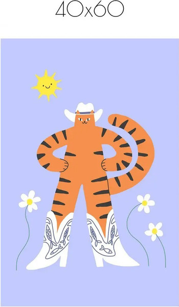 Изображение товара Постер Citydecor Кот в сапогах 1 (40x60)