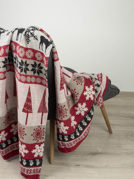 Изображение товара Плед Pole Kvetak (Беларускі лён) 160x110 18С240-ШР/у./р. (336 Лапландия-3 1/сорт 1)