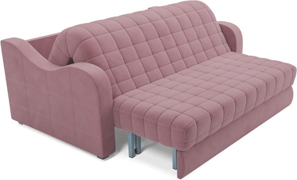 Изображение товара Диван Mebel-Ars Аккордеон Барон №4 ППУ 155x200 (велюр пудра НВ-178/18)