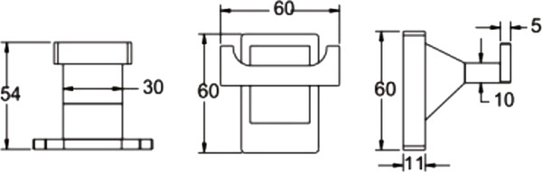 Изображение товара Крючок для ванной Rose RG1621 (хром)