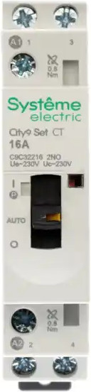 Изображение товара Контактор Systeme (Schneider) Electric City9 Set 2P 2НО 16A AC 230В-230В / C9C32216