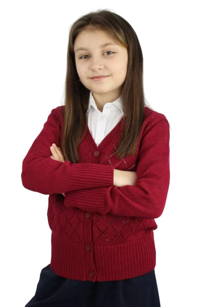 Изображение товара Жакет детский Polesie 3С3188-Д43 (р.152,158-76, бордовая роза)