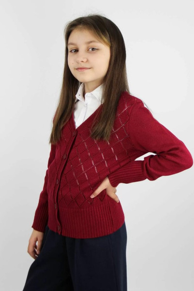 Изображение товара Жакет детский Polesie 3С3188-Д43 (р.158,164-76, бордовая роза)