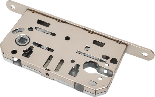 Изображение товара Замок врезной Ренц INLBM 5085 PL MSN с пластиковой ответной планкой (никель супер матовый)