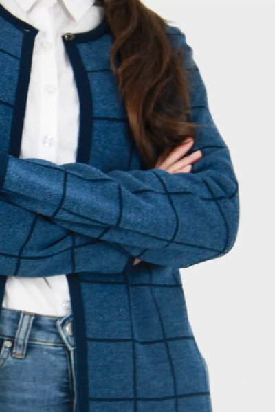 Изображение товара Кардиган детский Polesie 9С0085-Д43 (р.170,176-88, габардин/темно-голубой)