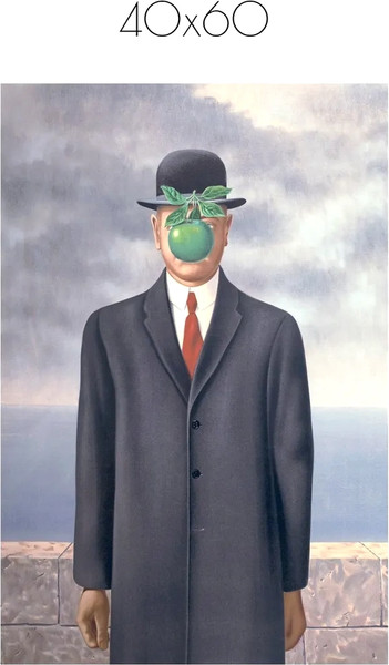 Изображение товара Постер Citydecor Сын человеческий. Рене Магритт (40x60)