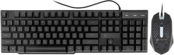 Изображение товара Комплект клавиатура и мышь Оклик 400GMK (черный)