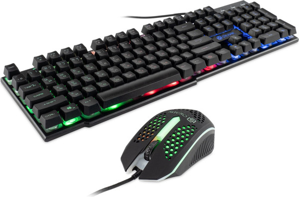 Изображение товара Комплект клавиатура и мышь Оклик 400GMK (черный)