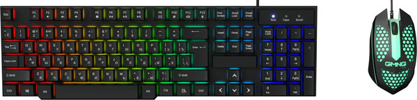 Изображение товара Комплект клавиатура и мышь Оклик 400GMK (черный)