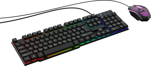 Изображение товара Комплект клавиатура и мышь Оклик 400GMK (черный)