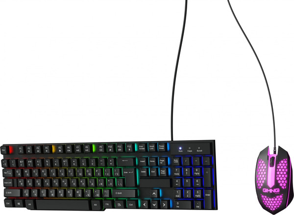 Изображение товара Комплект клавиатура и мышь Оклик 400GMK (черный)