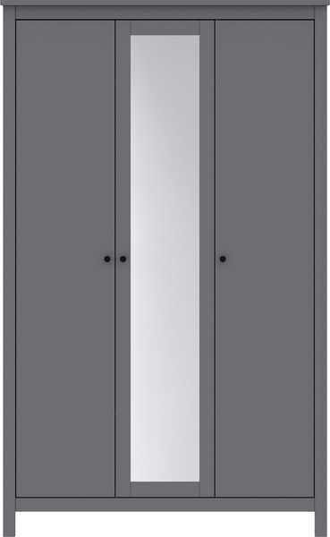 Изображение товара Шкаф Mio Tesoro Сага 3 двери с зеркалом 2.08.01.040.4 (серый)