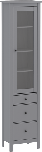 Изображение товара Шкаф-пенал с витриной Mio Tesoro Сага 50 2.08.07.120.4 (серый)