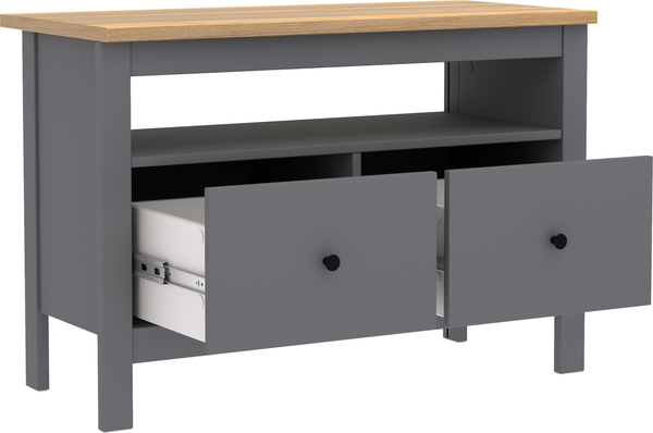 Изображение товара Тумба Mio Tesoro Сага 2 ящика 2.08.03.080.15 (серый/ясень)