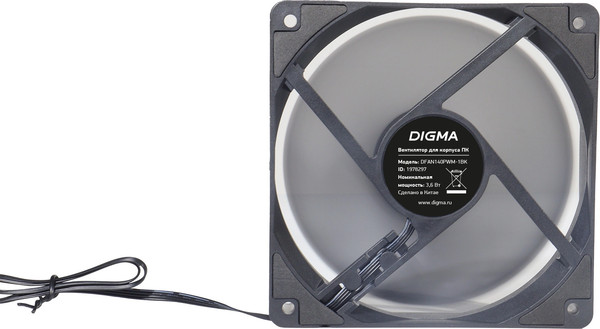 Изображение товара Вентилятор для корпуса Digma DFAN140PWM-1BK (черный)