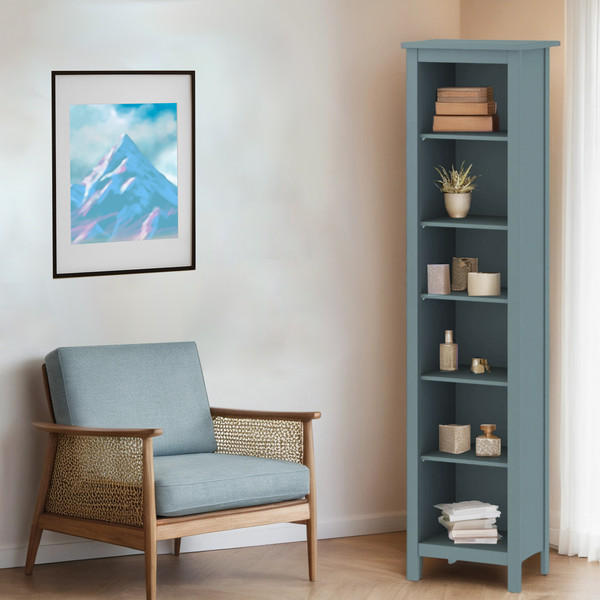 Изображение товара Стеллаж Mio Tesoro Сага 50 2.08.07.100.6 (темно-бирюзовый)