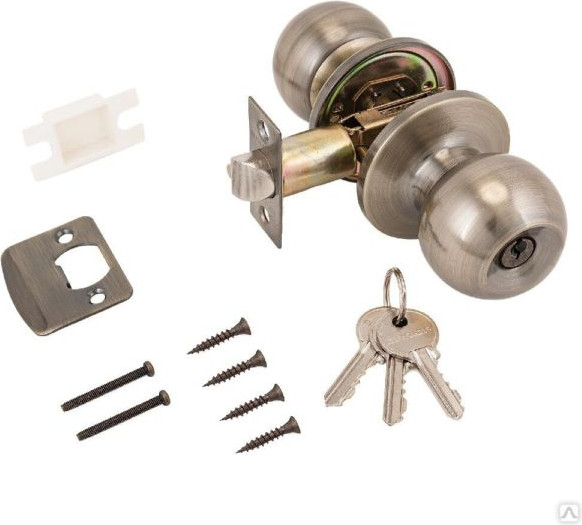 Изображение товара Ручка дверная VERDI 3087 6072 K аbet с ключом (бронза)