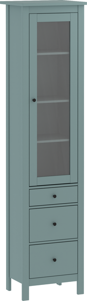 Изображение товара Шкаф-пенал с витриной Mio Tesoro Сага 50 2.08.07.120.6 (темно-бирюзовый)