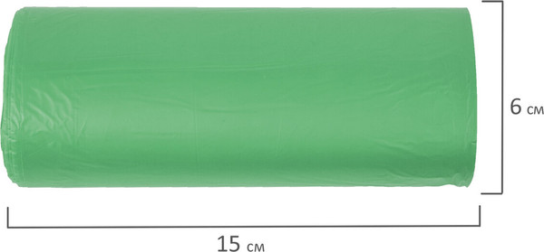 Изображение товара Пакеты для мусора Laima 606704 (60л, 20шт, зеленый)