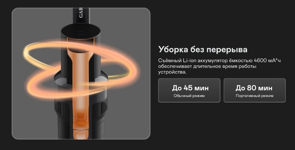 Изображение товара Вертикальный пылесос Garlyn M-7500 Dual