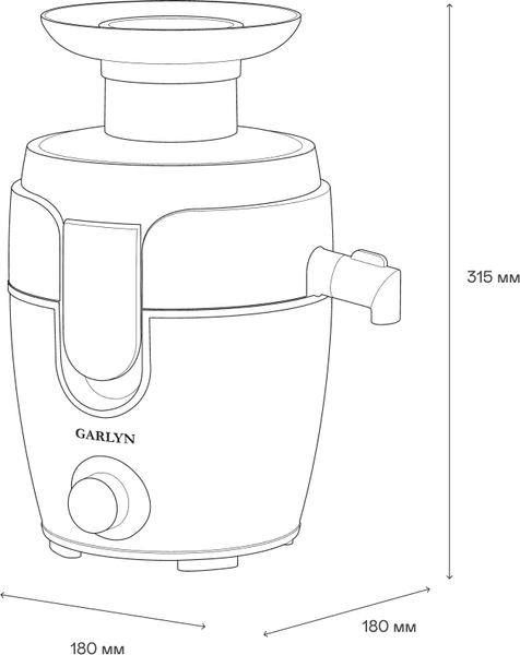 Изображение товара Соковыжималка электрическая Garlyn J-100