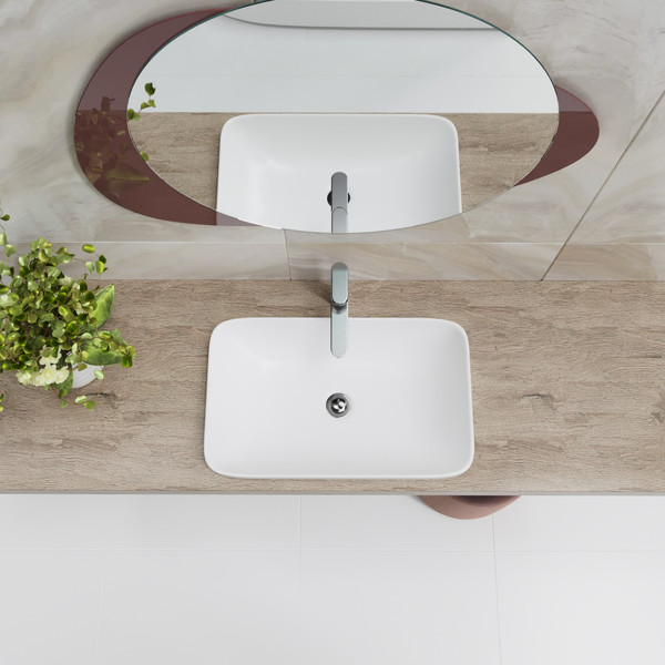 Изображение товара Умывальник Lauter 21370 + клапан 21190W + сифон 21635W (белый матовый)