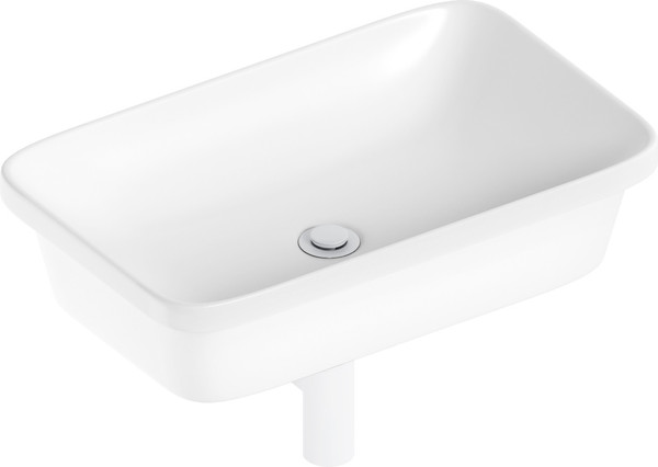 Изображение товара Умывальник Lauter 21370 + клапан 21190W + сифон 21635W (белый матовый)