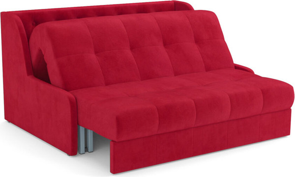 Изображение товара Диван Mebel-Ars Аккордеон Барон №6 ППУ 120x200 (красный кордрой)
