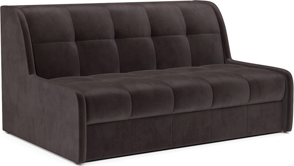 Изображение товара Диван Mebel-Ars Аккордеон Барон №6 ППУ 155x200 (бархат шоколадный Star Velvet 60 Coffee)