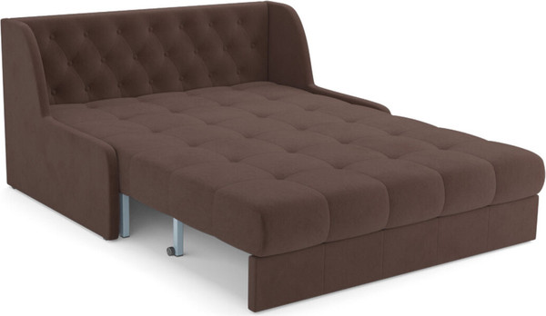 Изображение товара Диван Mebel-Ars Аккордеон Барон №6 ППУ 155x200 (велюр молочный шоколад НВ-178/13)