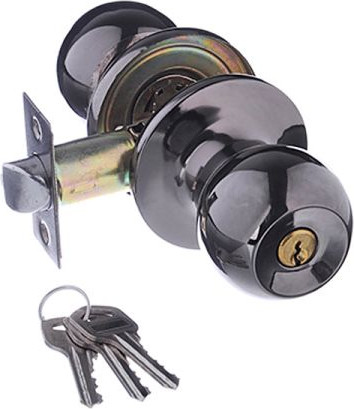 Изображение товара Ручка дверная VERDI 3087 6072 bnet с ключом (графит)