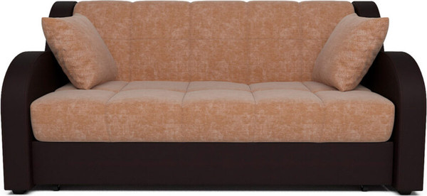 Изображение товара Диван Mebel-Ars Аккордеон Барон ППУ 120x200 (бежевый кордрой/экокожа коричневый)