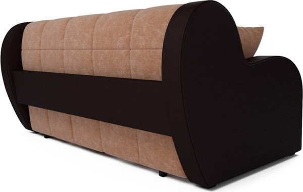 Изображение товара Диван Mebel-Ars Аккордеон Барон ППУ 180x200 (бежевый кордрой/экокожа коричневый)