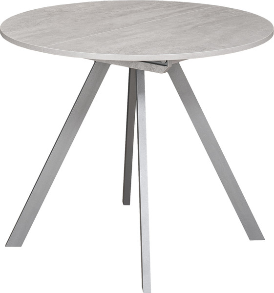 Изображение товара Обеденный стол Древпром М156 Пралеска ДП1-02-11 (бетон метрополитан/металлик)