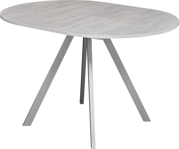 Изображение товара Обеденный стол Древпром М156 Пралеска ДП1-02-11 (бетон метрополитан/металлик)